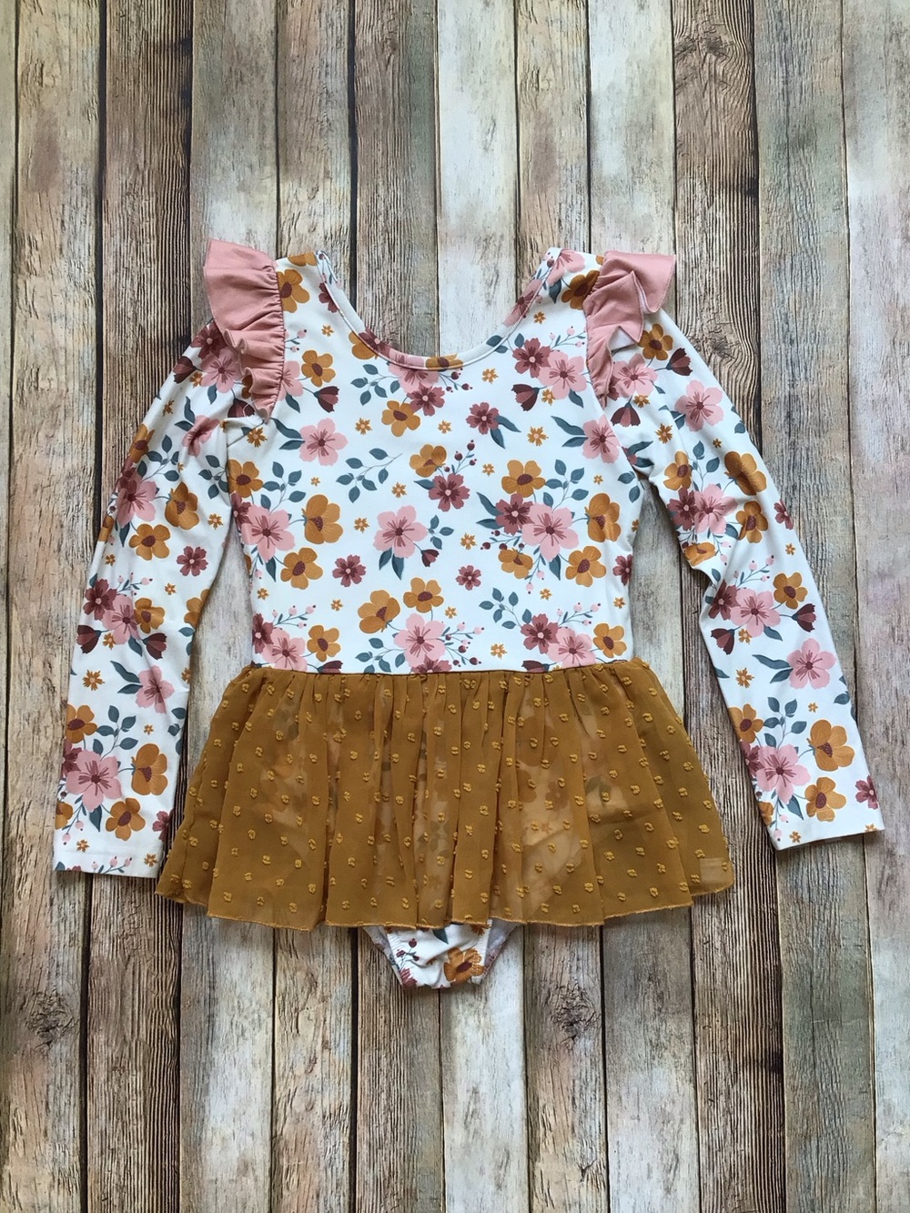 Cheeky Plum Farrah Leotard Fall Floral